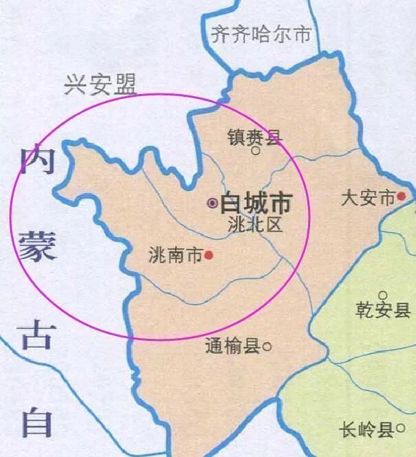 吉林省最西端的县级市，人口近50万