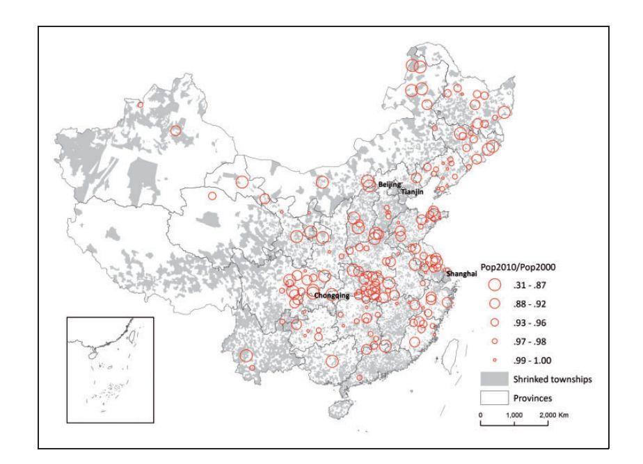 中国有180个城市人口在减少